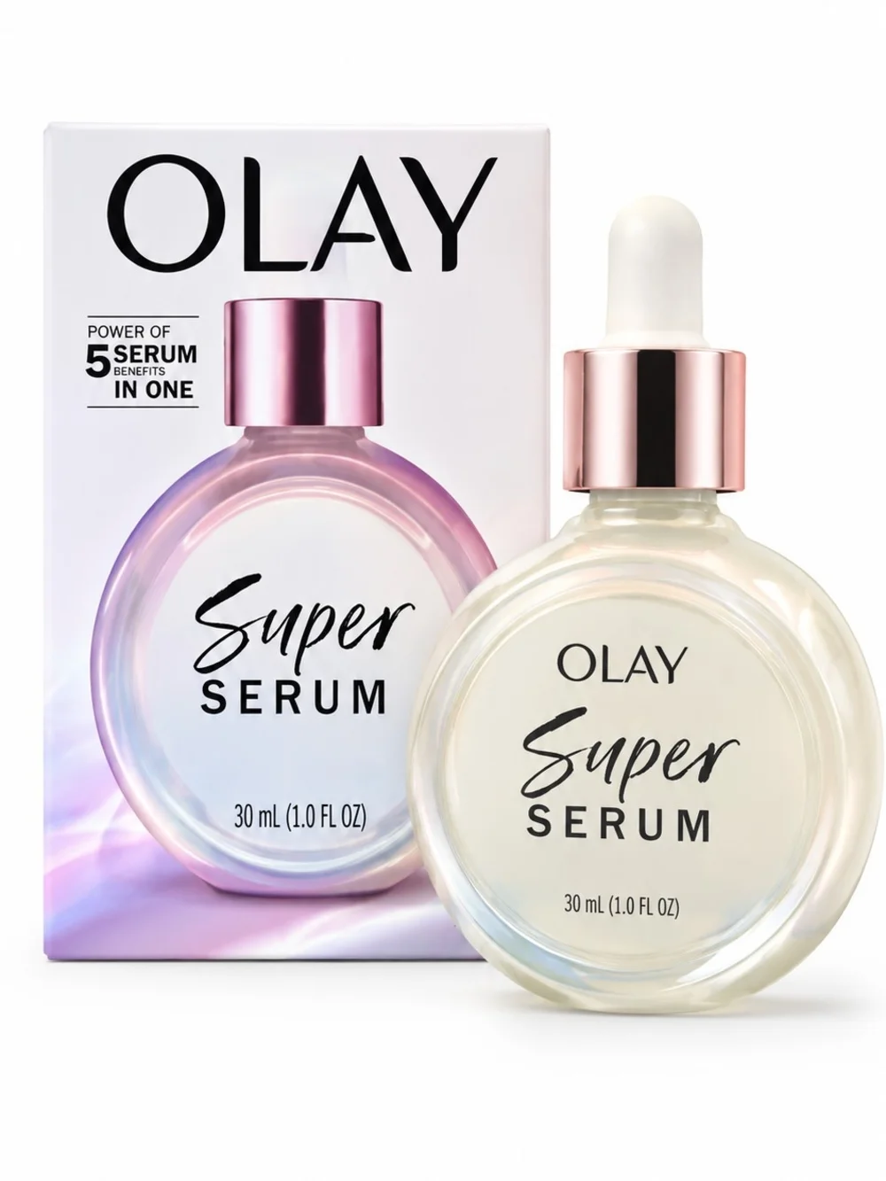 Olay Super Serum 5-in-1 Face Serum 1 oz New